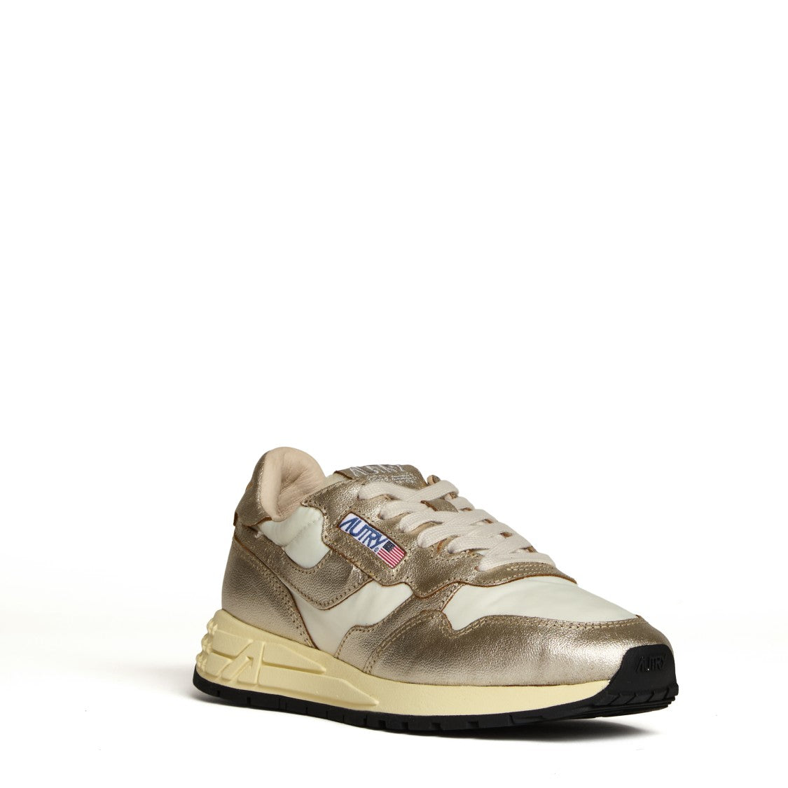 Autry Nylon And Laminated Leather Low-Top Sneakers