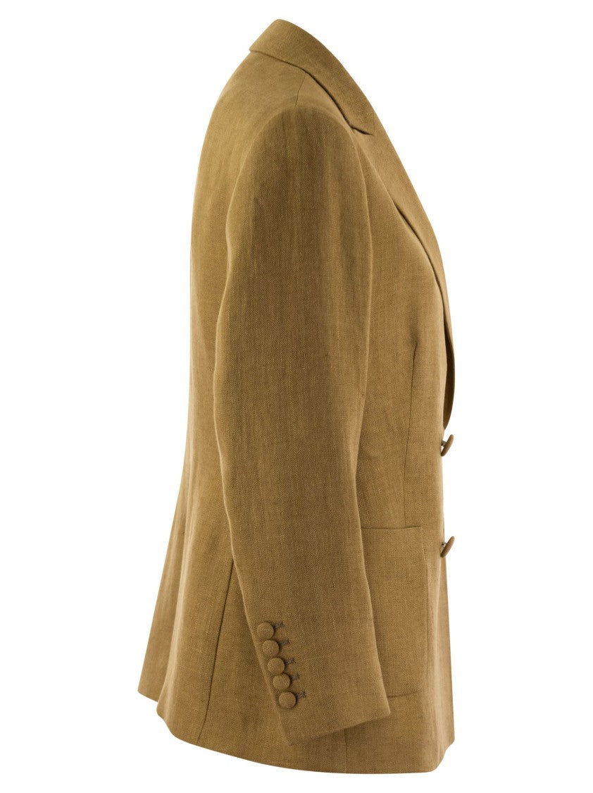 Saulina Assunta - Double-Breasted Linen Jacket