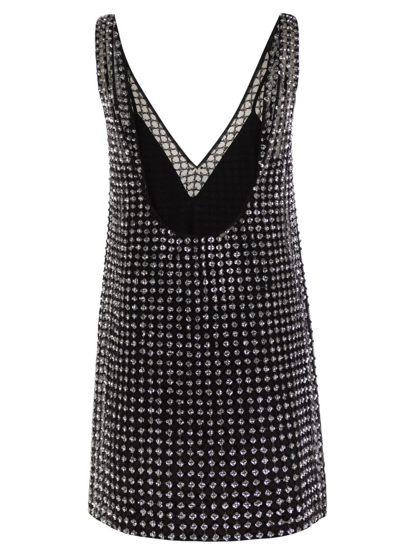 Max Mara Rita - Short Organza And Sequin Dress