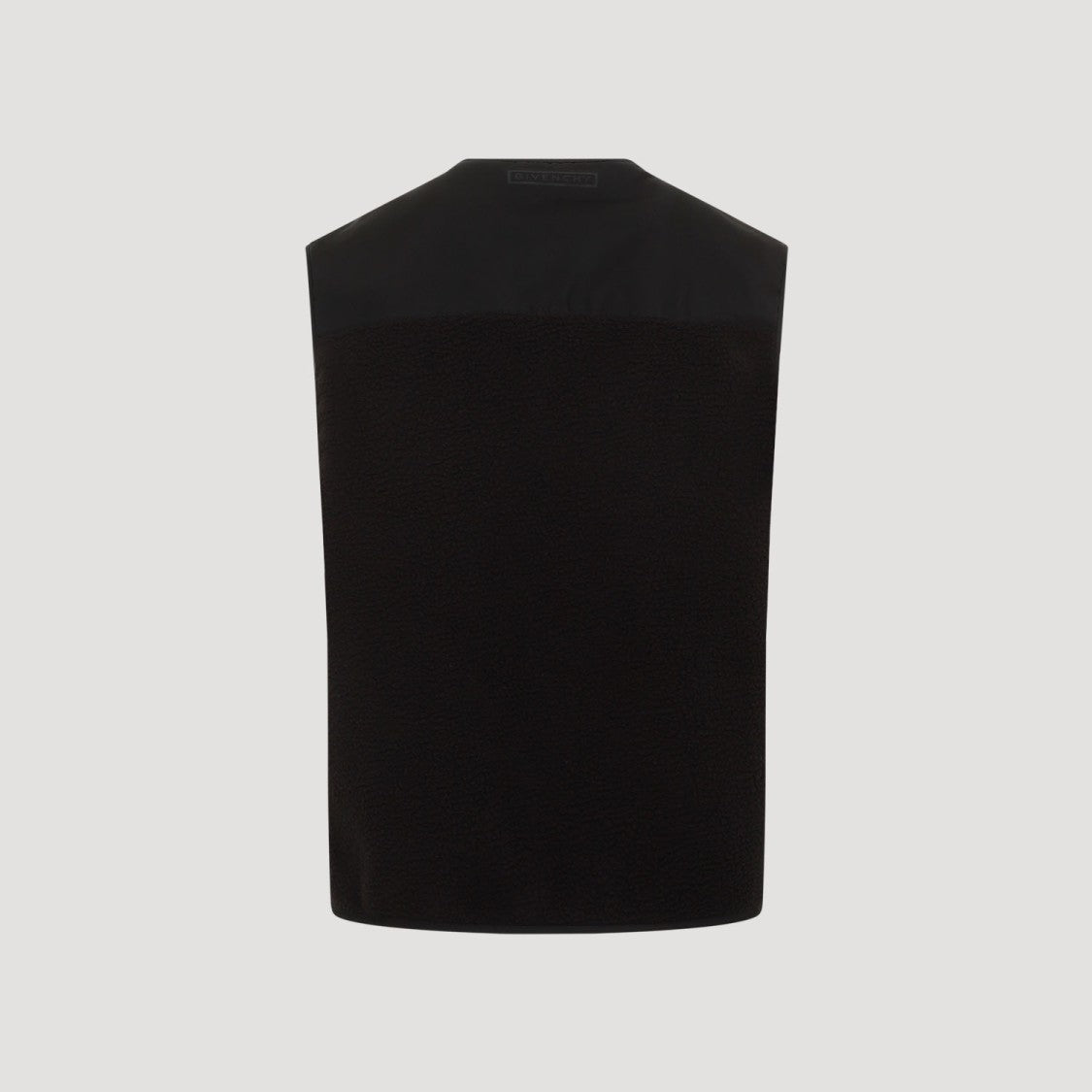 Givenchy Black Mix Material 4G Pocket Vest