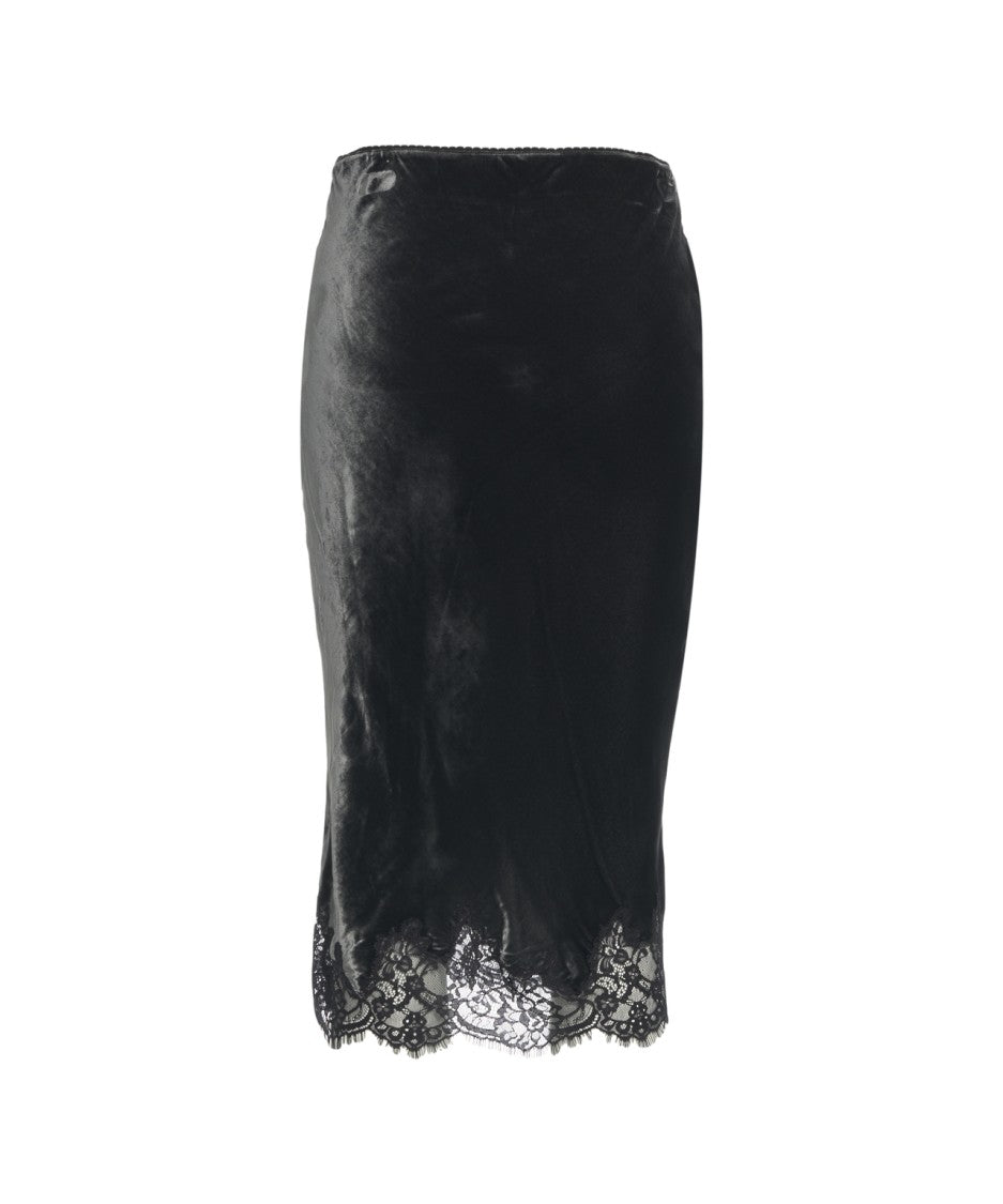 Herskind Tess' Velvet Midi Skirt