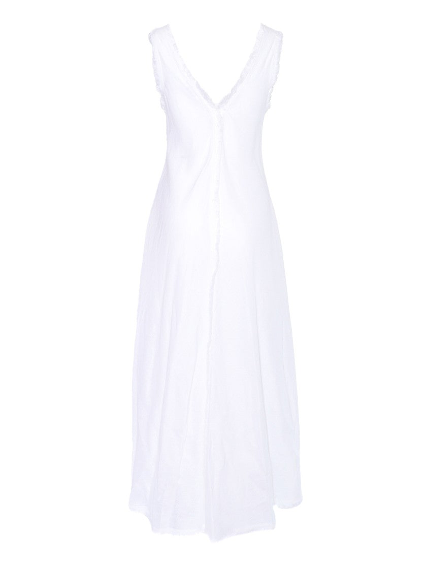 P.A.R.O.S.H. Flowing Maxi Dress With Deep V-Neckline