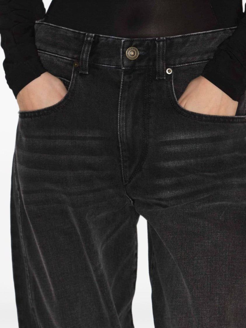 Isabel Marant Étoile Relaxed Fit Trousers With Classic Five-Pocket Design