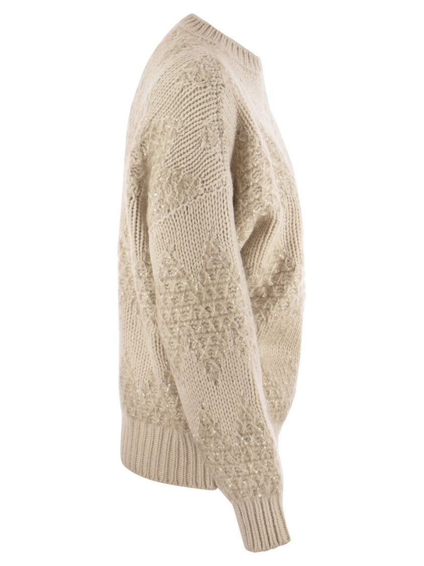 Brunello Cucinelli Wool, Silk And Cashmere Sweater