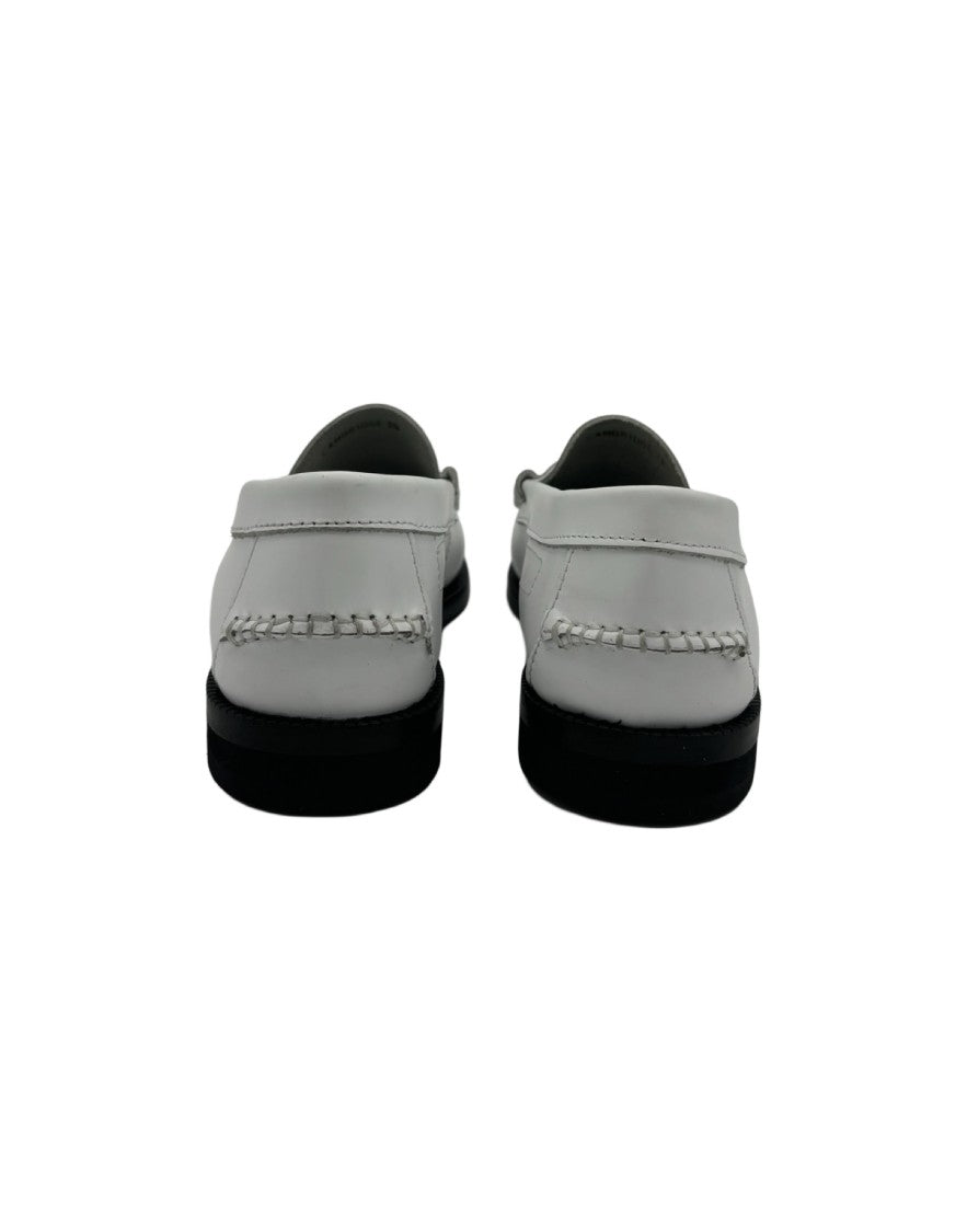 The Sharp Corner Off-White Leather Women's Oxford Loafer