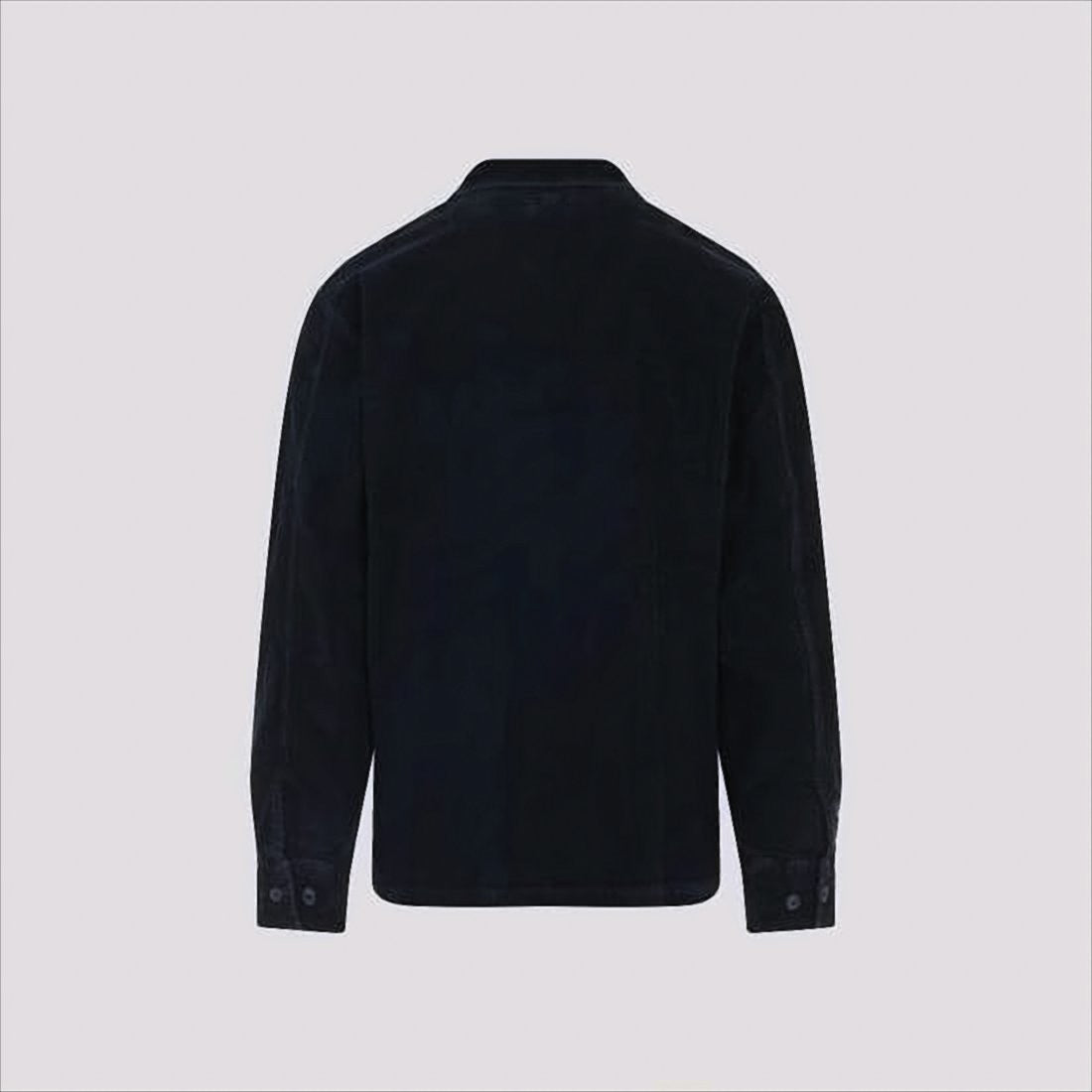 C.P. Company Classic Black Shirt-Style Jacket With Structured Collar And Flap Pockets