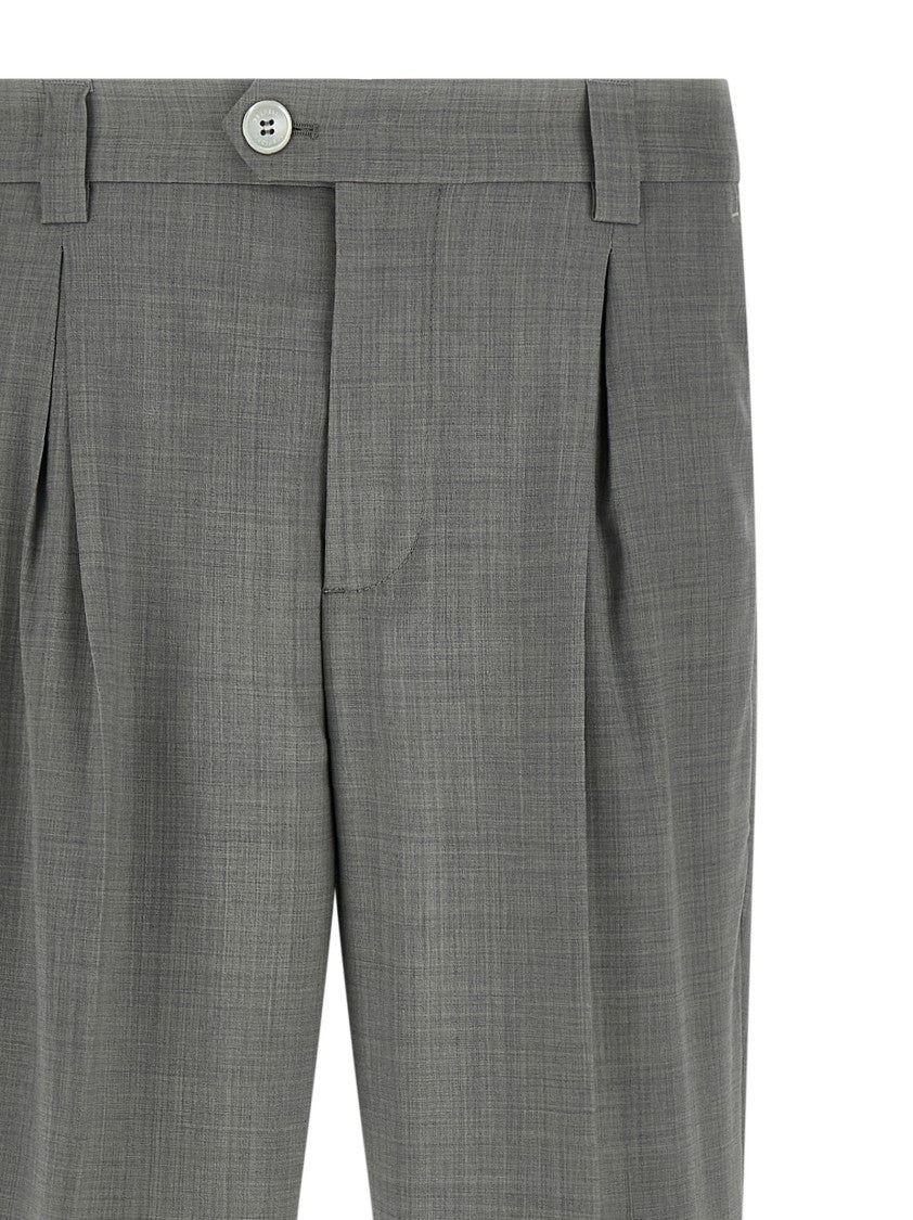 Brunello Cucinelli Mélange Wool Pants