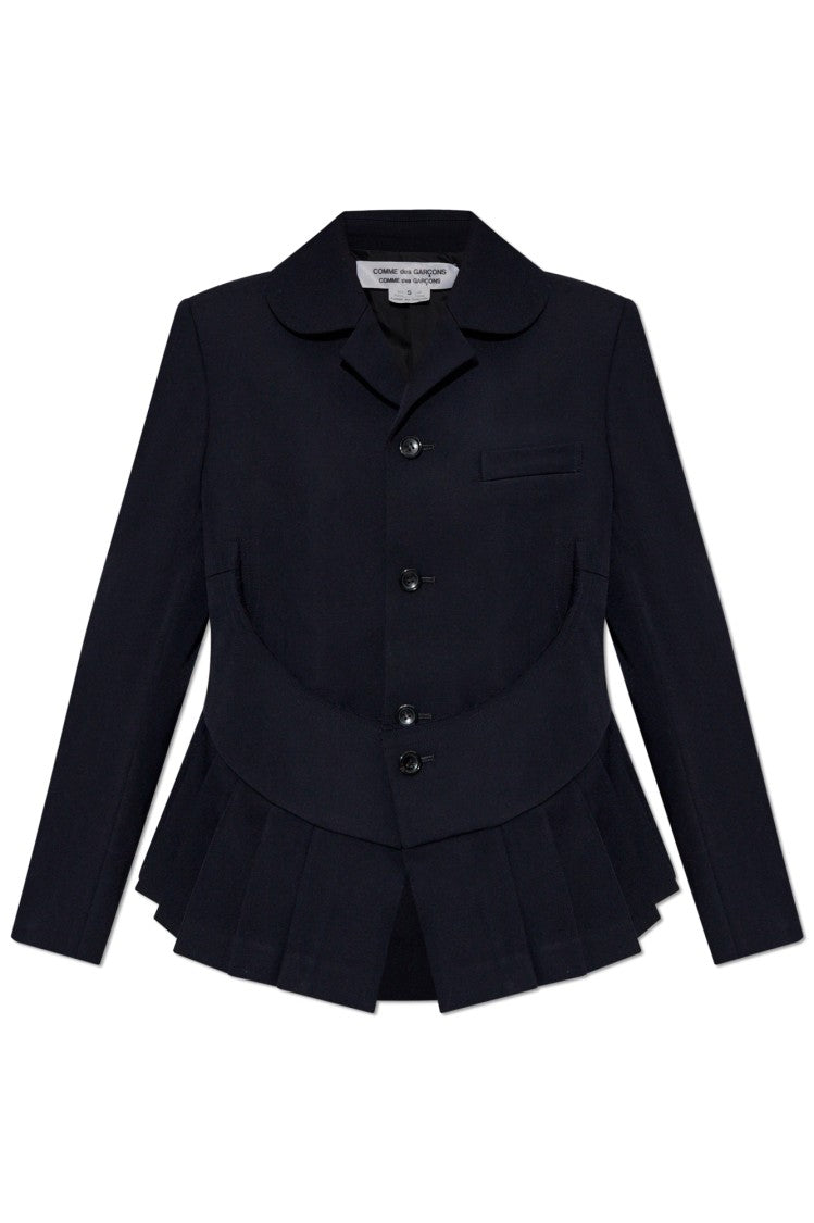 Cdg By Comme Des Garçons Tailored Navy Wool Jacket