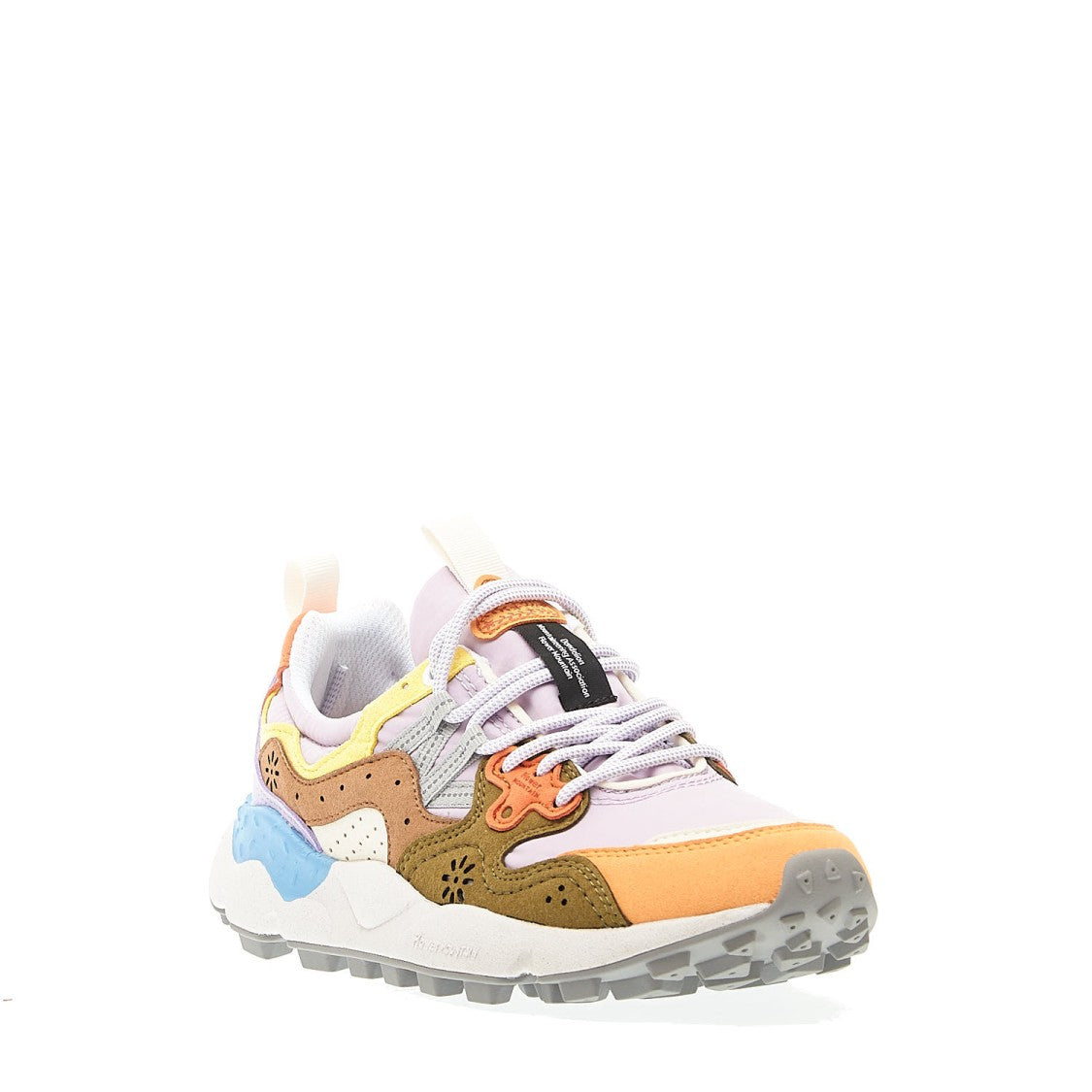 Flower Mountain Multicolor Suede Sneakers Fabric