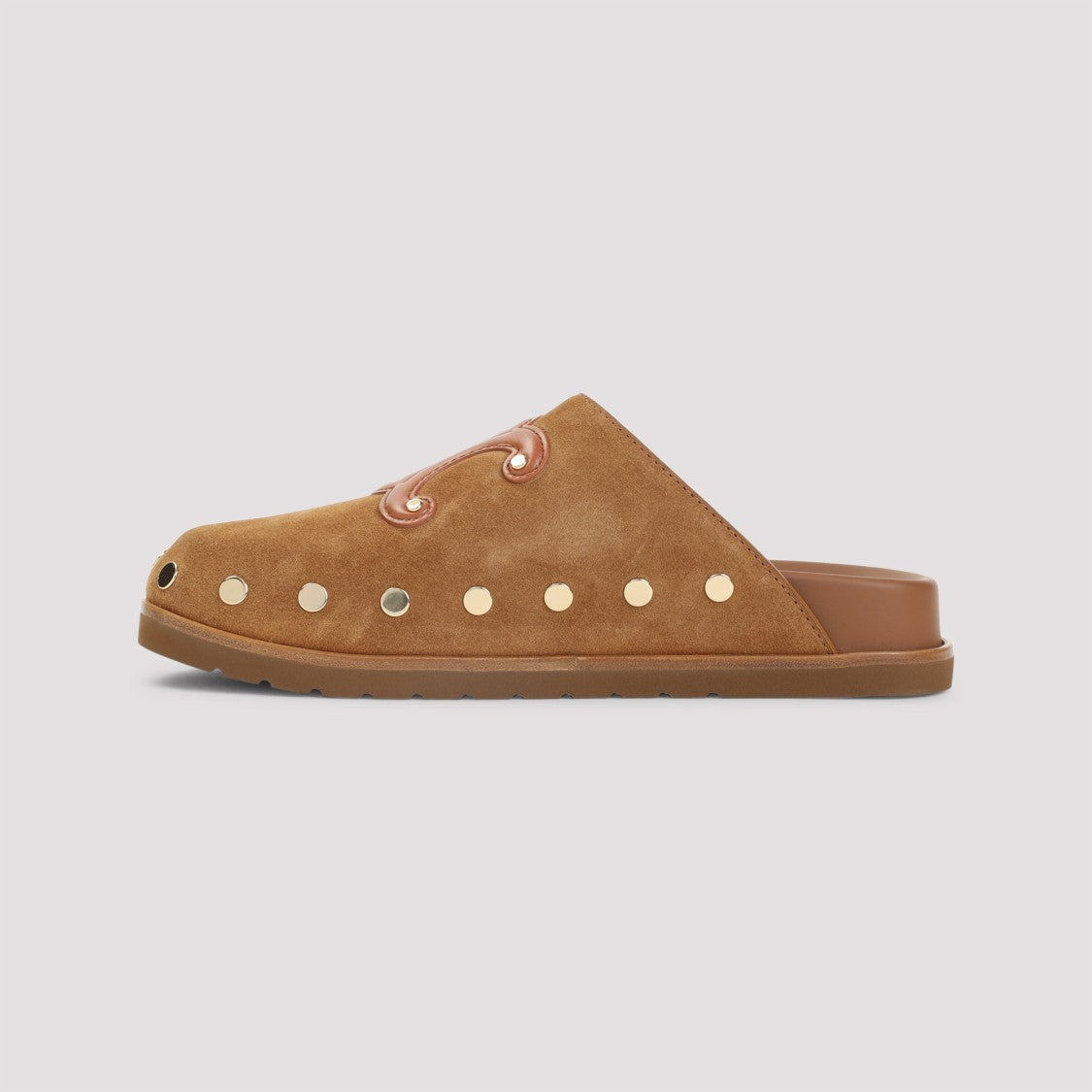 Celine Triomphe Wedge Mules