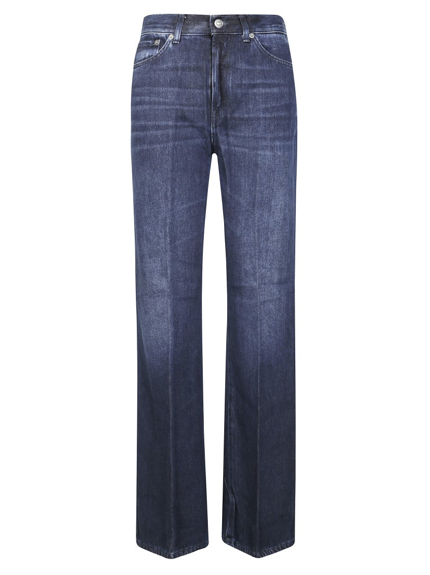 Dondup High-Waisted Wide-Leg Pants With Clean Lines