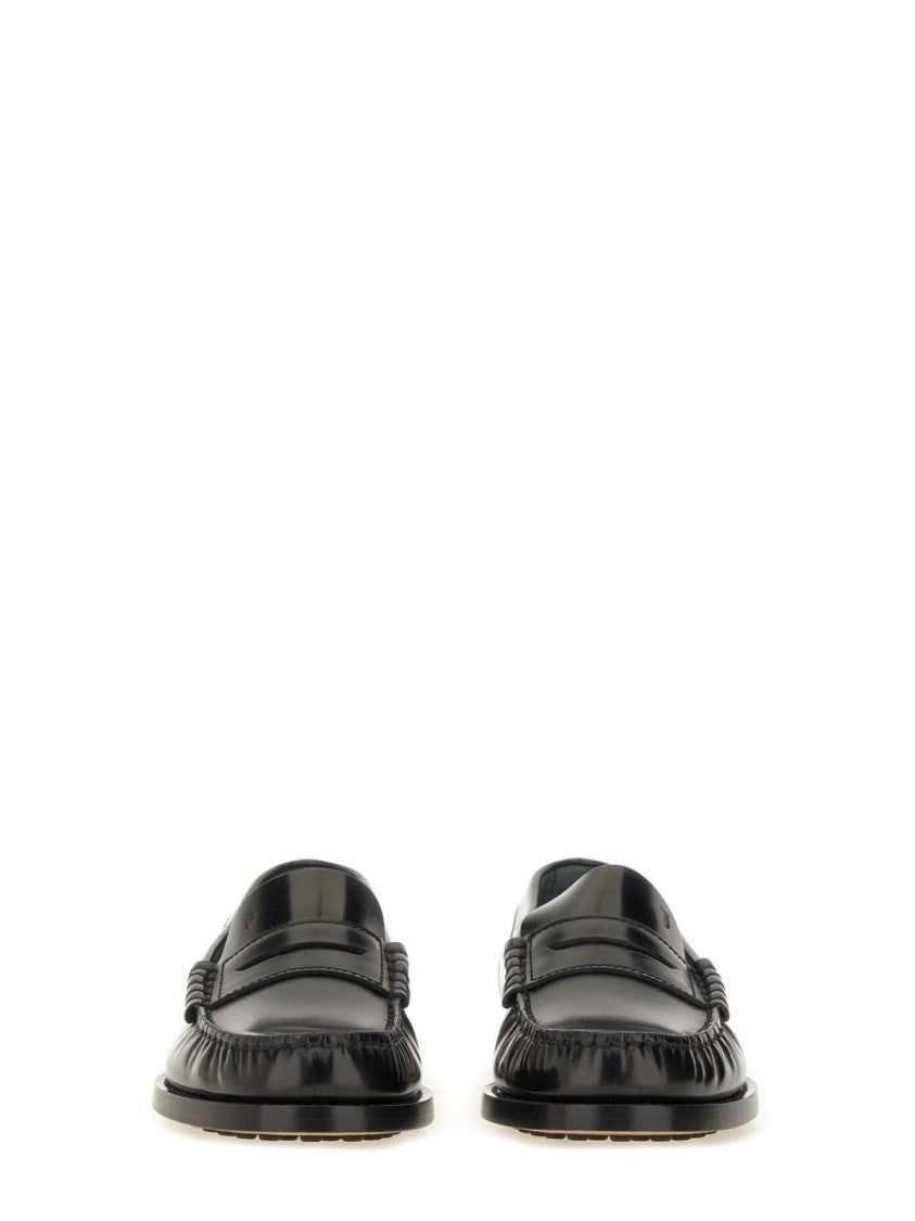 Tod's Polished Calf Leather Loafer With Classic Silhouette