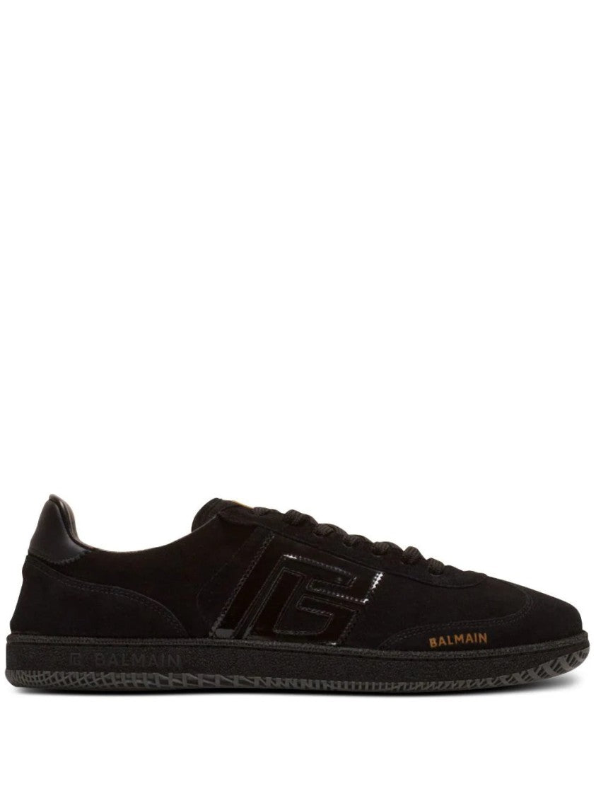 Balmain Swan Suede Sneakers