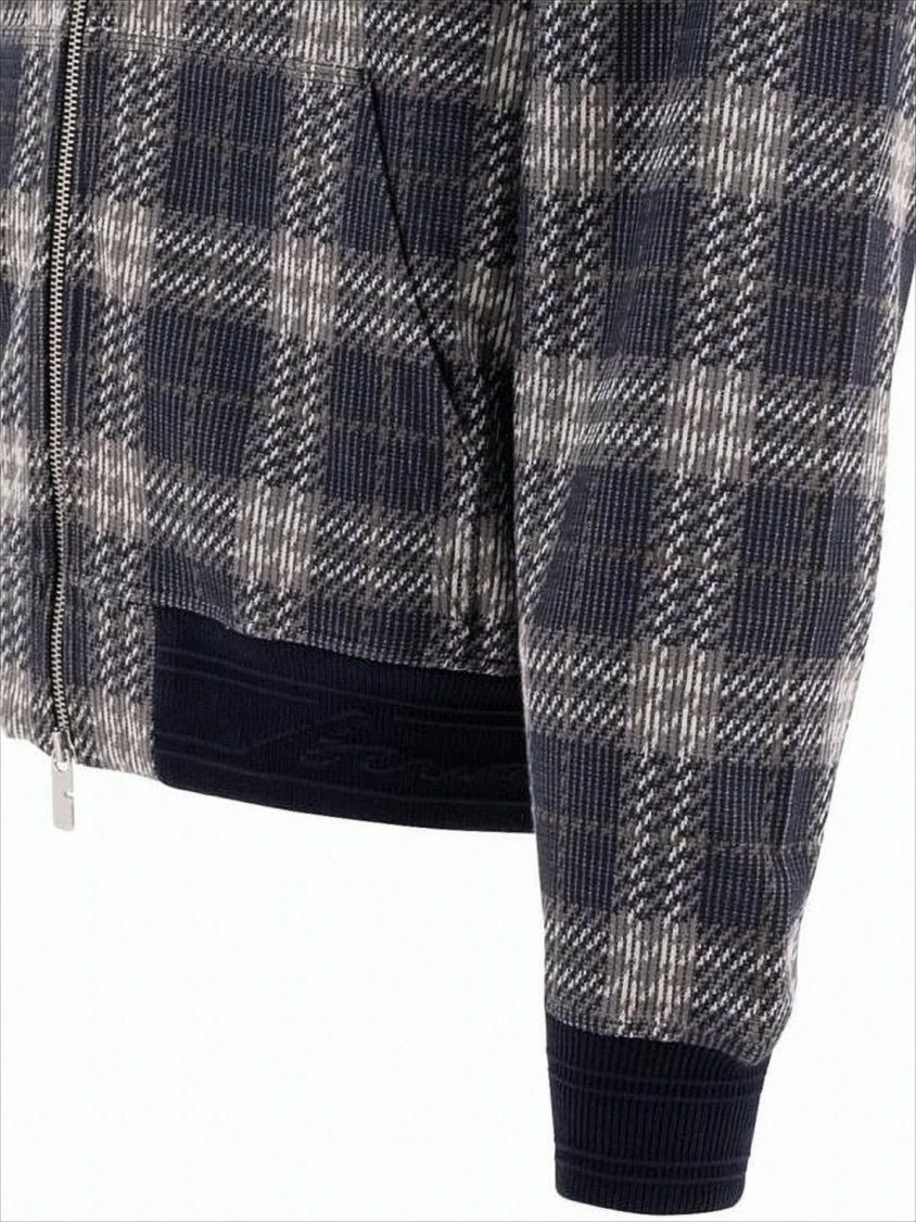Burberry Hooded Sweatshirt With Iconic Check Pattern