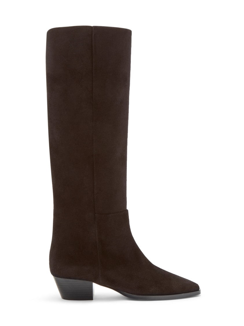 Aeydē Mid-Calf Cow Suede Leather Boots