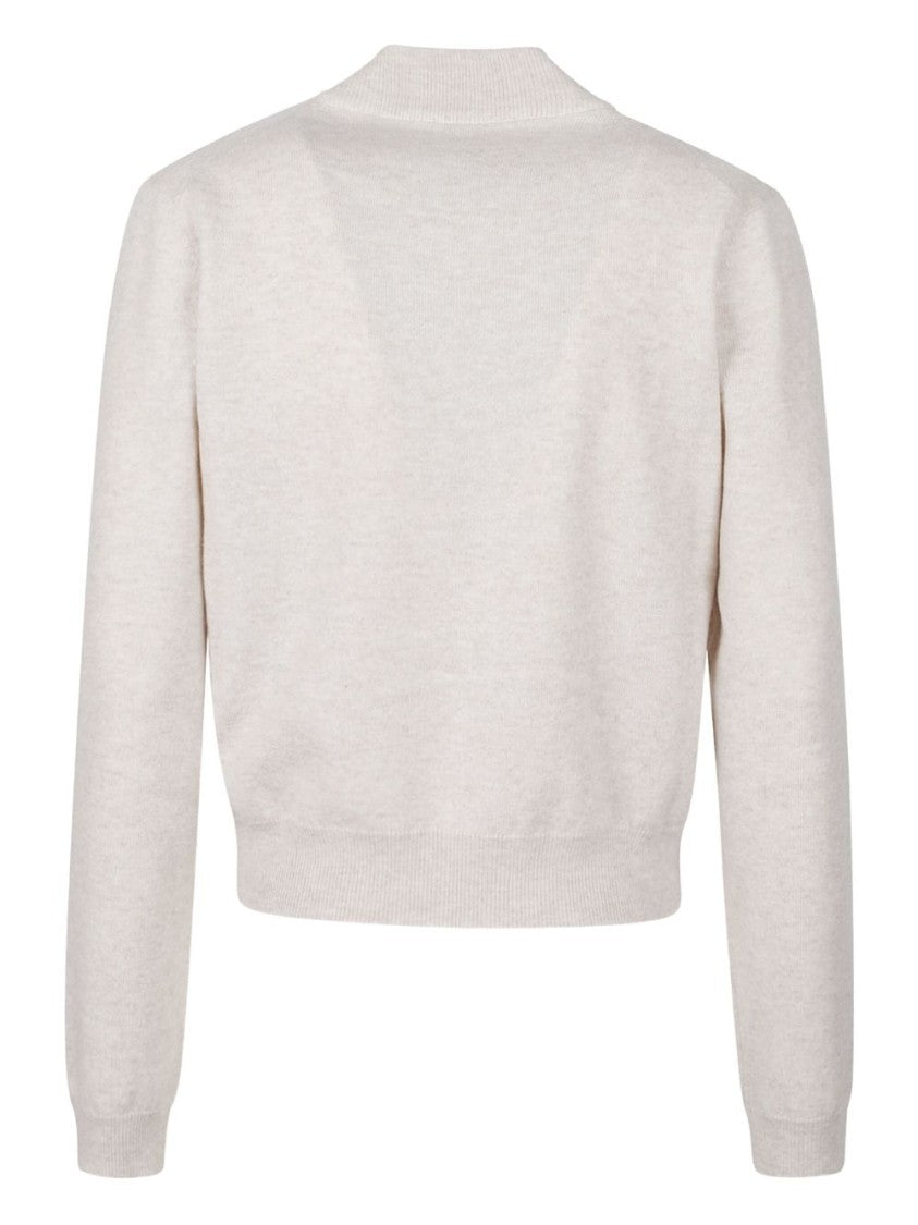 Brunello Cucinelli Finely Knit Crewneck Sweater With Brass Detail