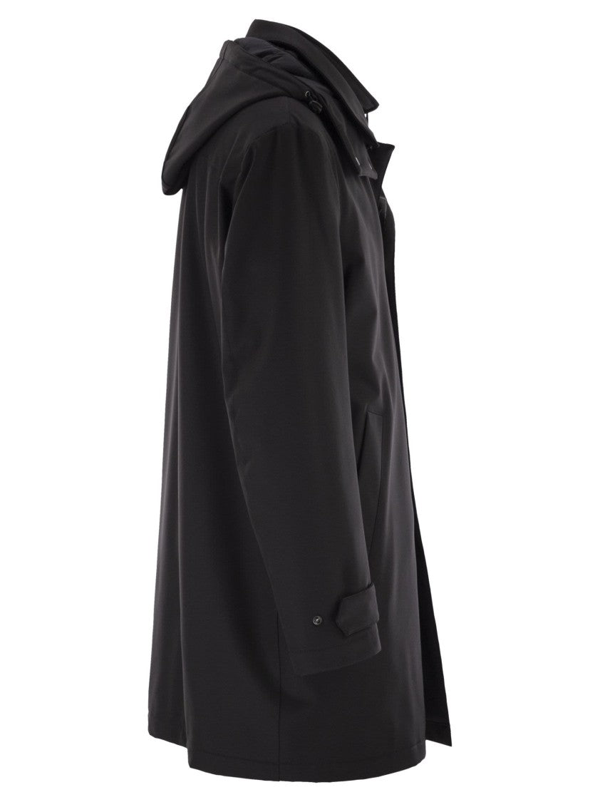 Fay Morning Coat Travel In Jersey Stretch