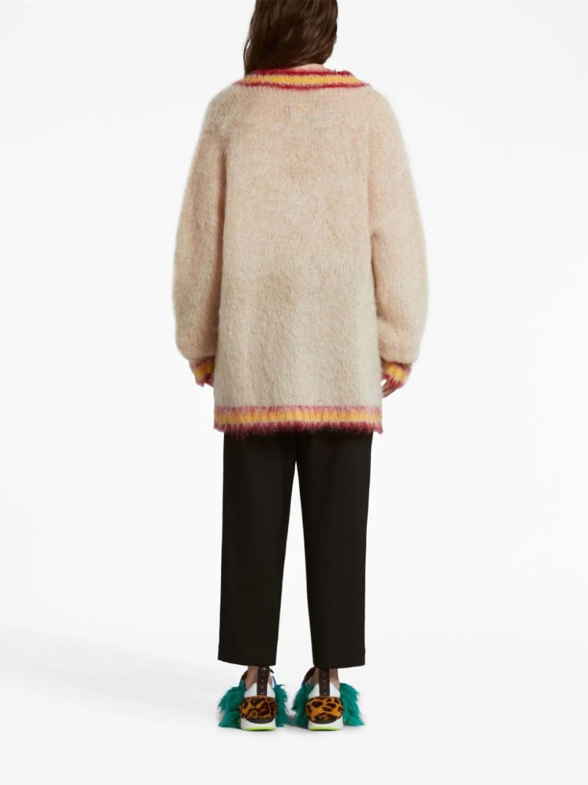 Marni Virgin Wool Trousers With Pleats And Waistband