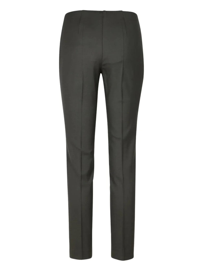P.A.R.O.S.H. Stone Grey Tailored Trousers With Straight-Leg Cut