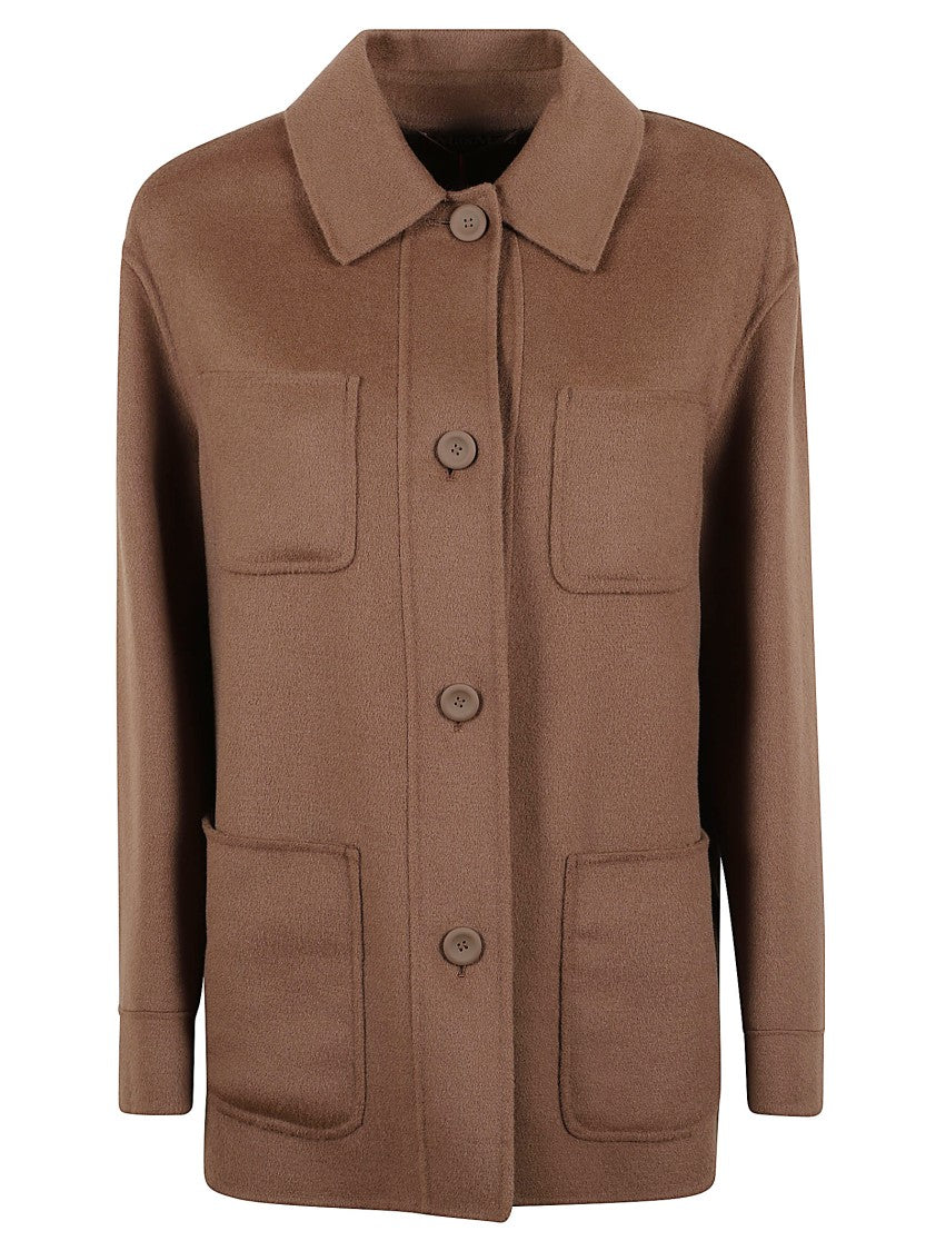 Max Mara Relaxed Fit Wool Jacket With Classic Button-Up Front