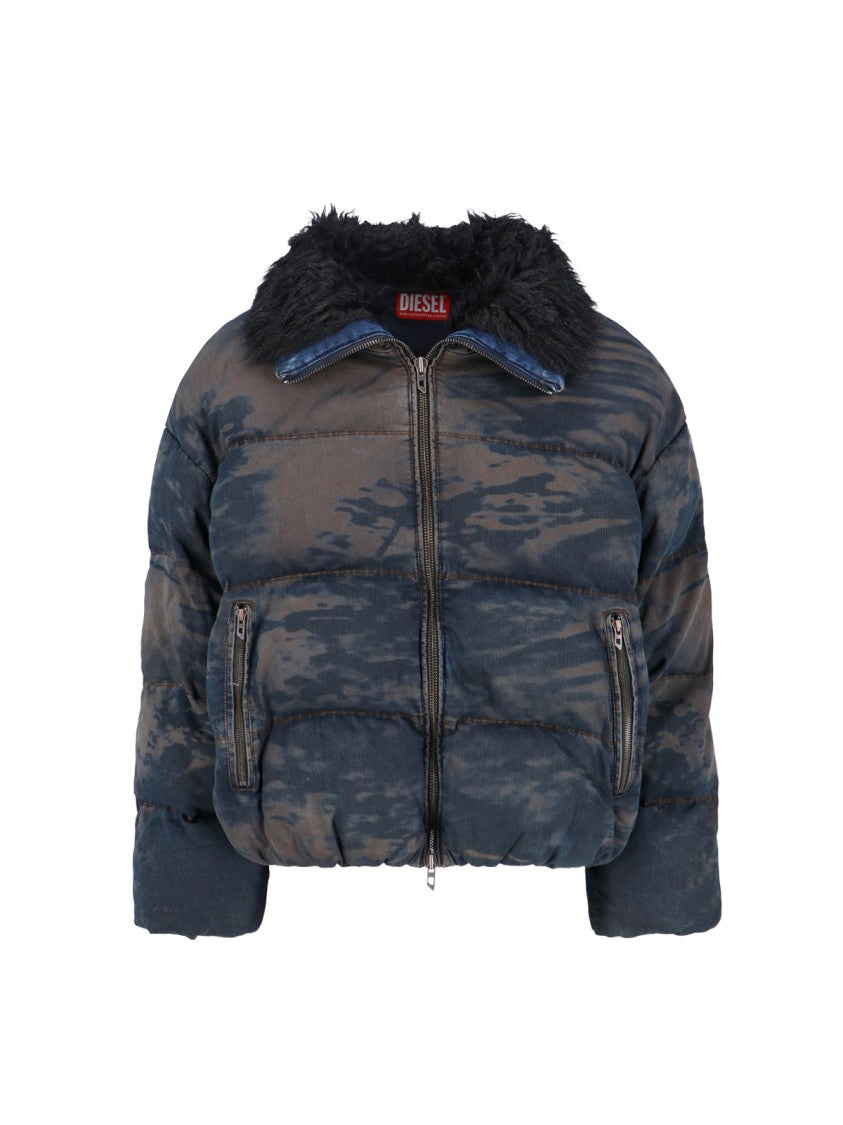Diesel "W-Johns" Puffer Jacket – Multicolor