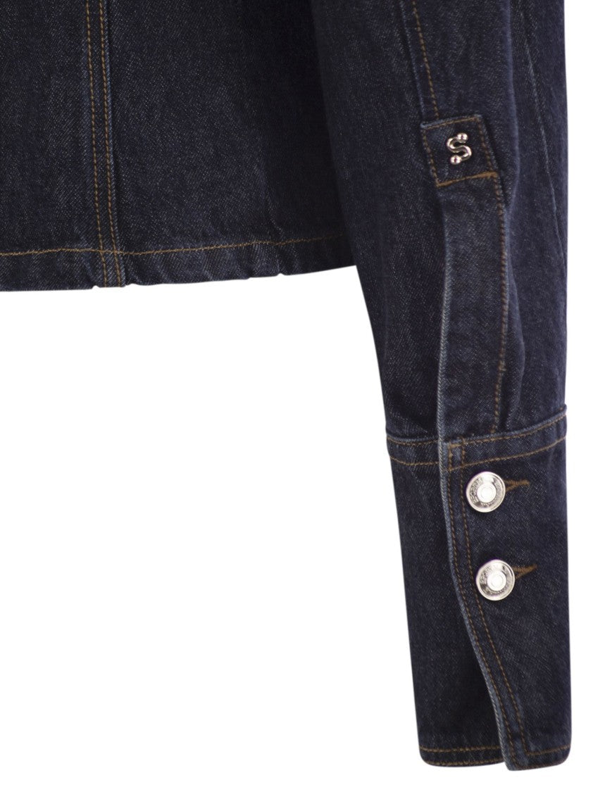 Sportmax Gance - Denim Fitted Jacket