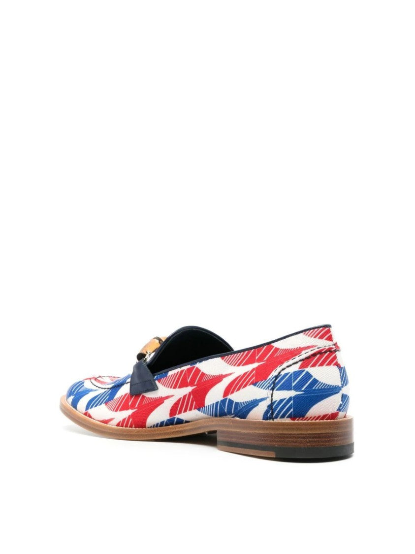 Casablanca Aviator Houndstooth Envelope Loafers
