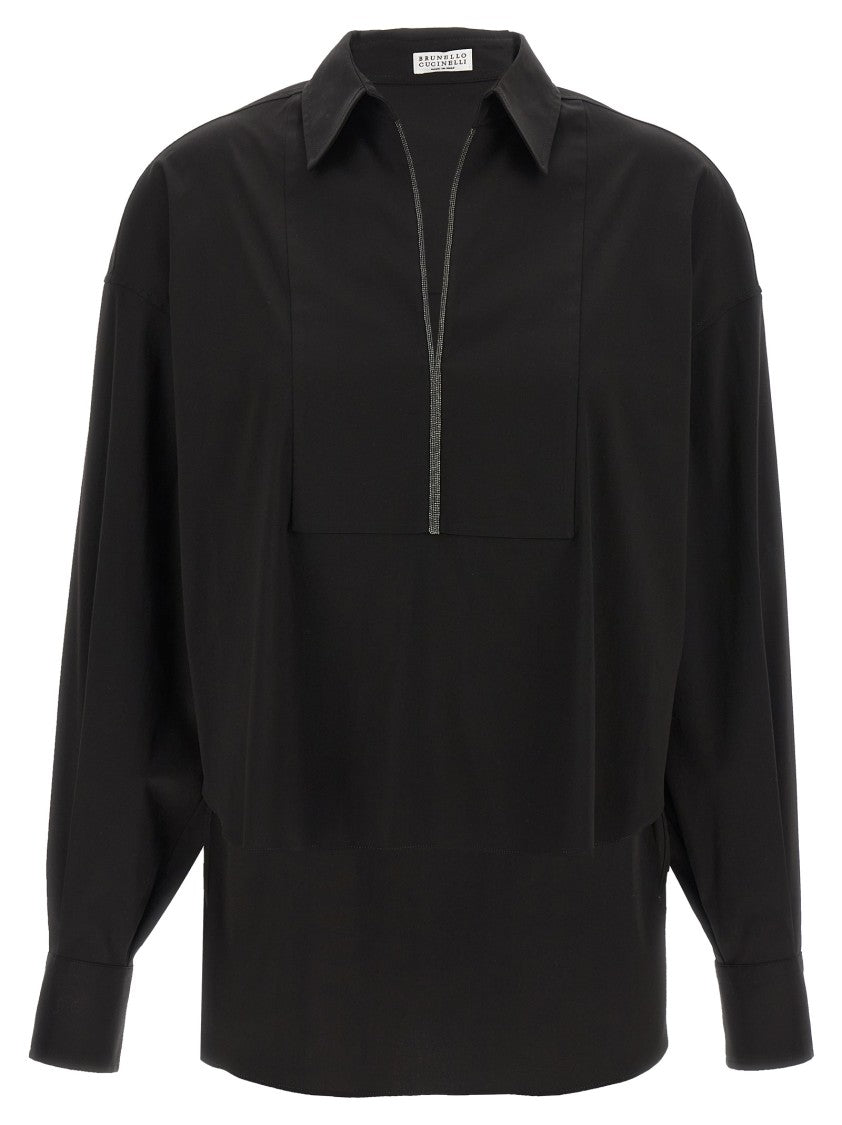 Brunello Cucinelli Monile V-Neck Shirt