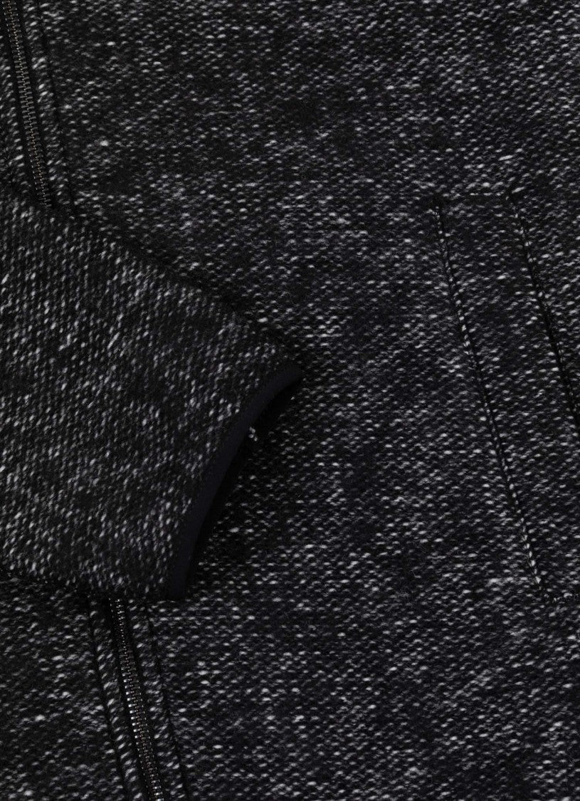 Colmar Originals Black Virgin Wool Blend Fabric Hoodie