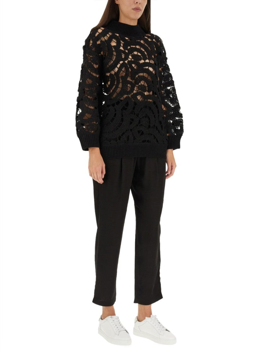 Fabiana Filippi High-Waisted Black Pants