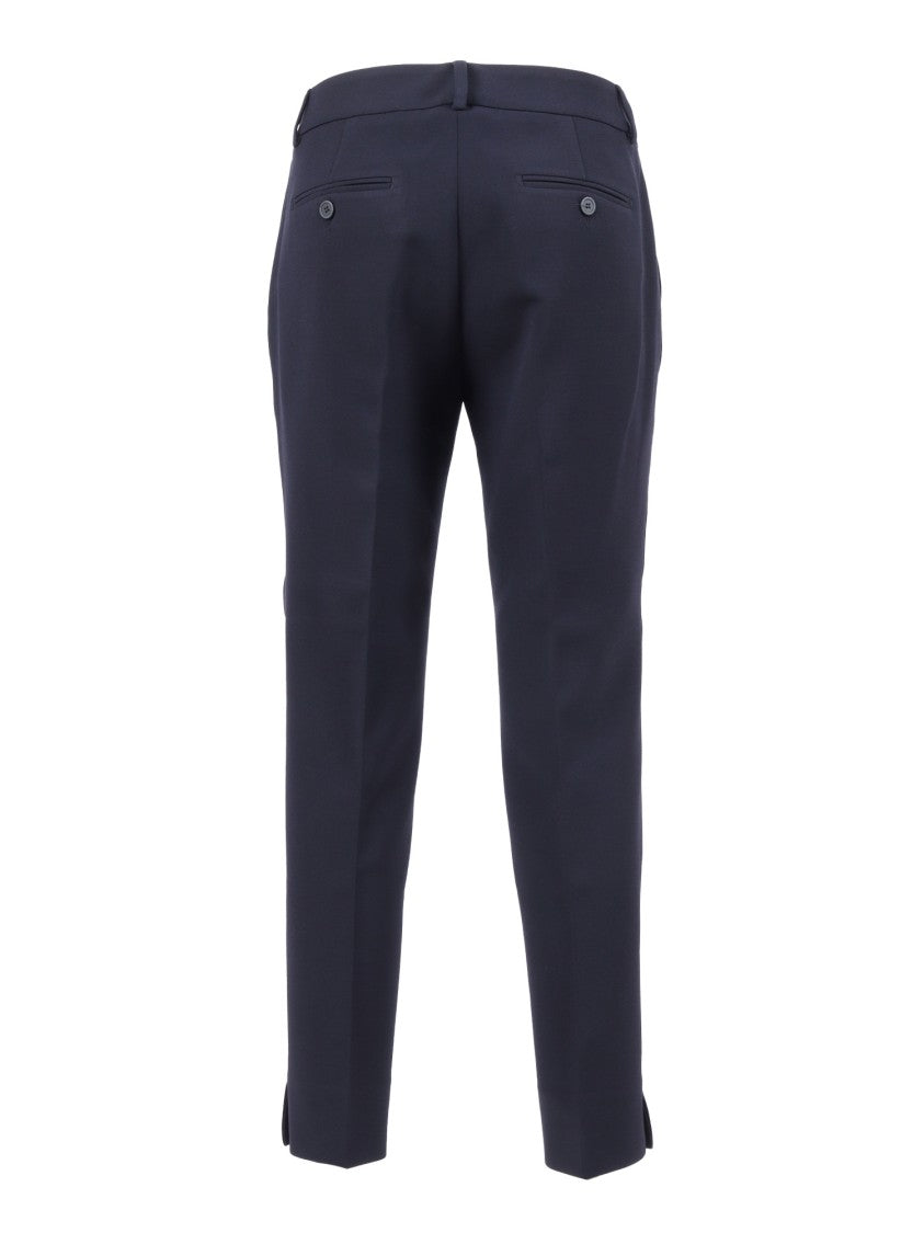 Peserico Slim Tapered Trousers With Clean Front