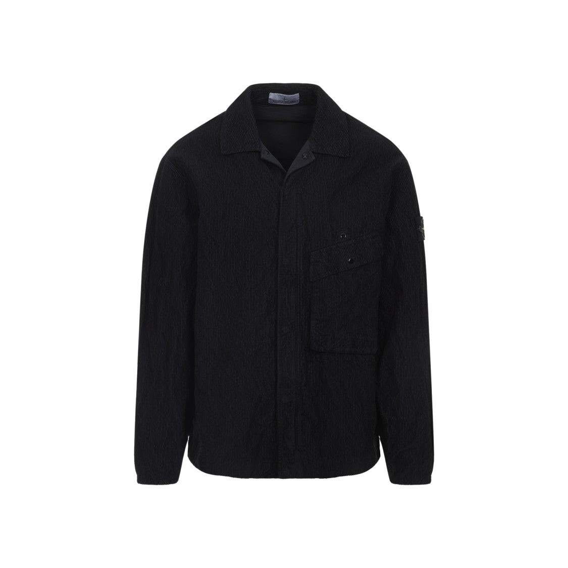 Stone Island Textured Cotton Blend Casual Shirt
