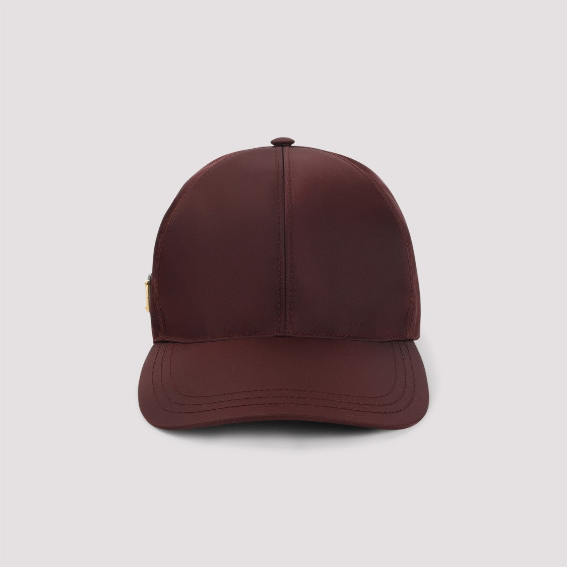 Prada 6-Panel Burgundy Baseball Cap