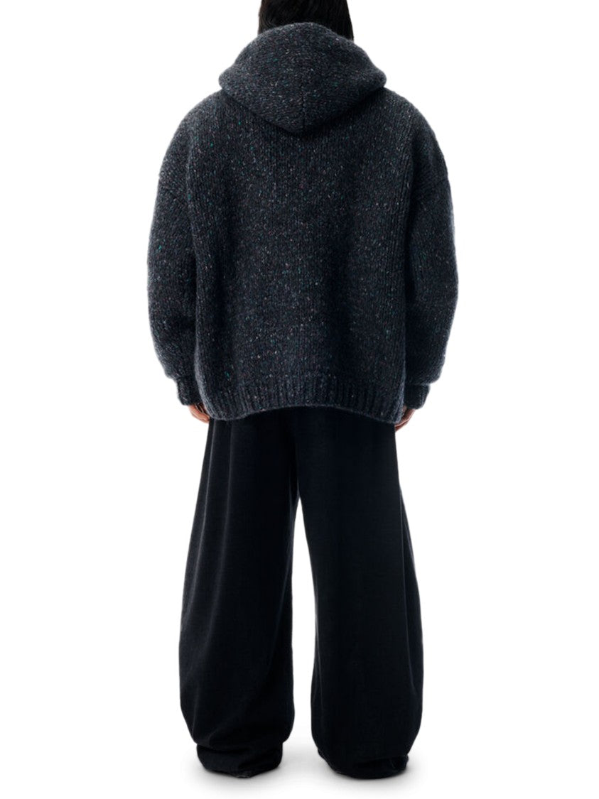 Alexander Wang Oversized Zip-Up Hoodie With Aw Embroidery