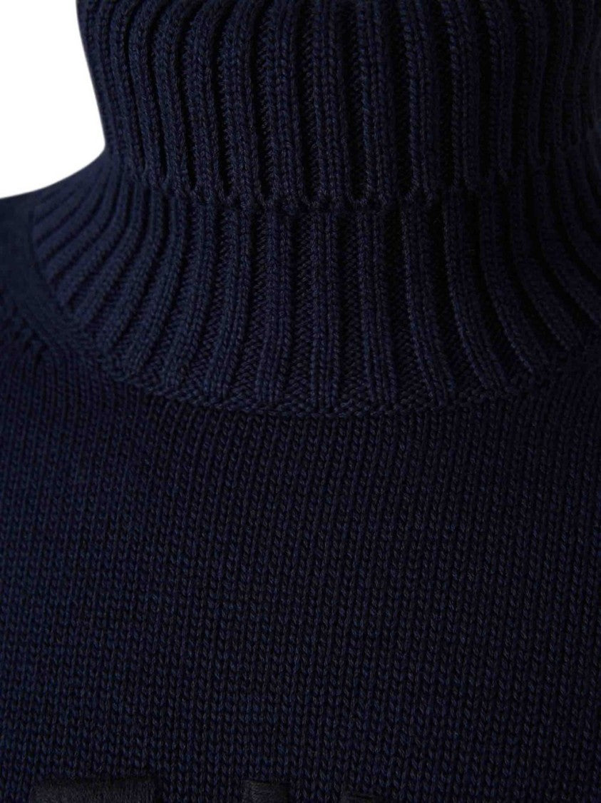 Givenchy Ribbed Turtleneck Sweater With Embossed Detail