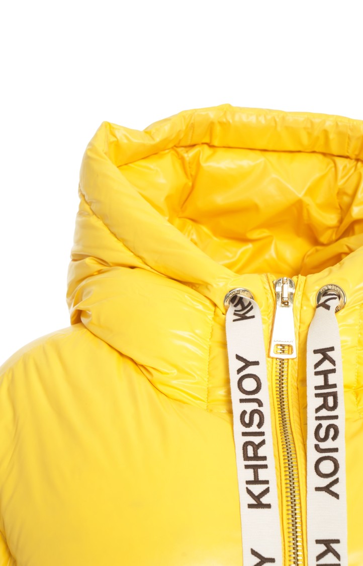 Khrisjoy Quilted Puffer Jacket With Glossy Finish