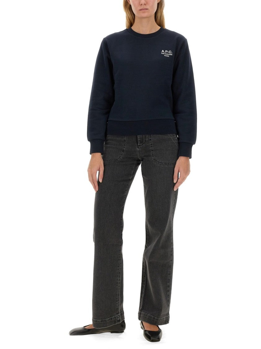 A.P.C. Relaxed Fit Black Sweatshirt