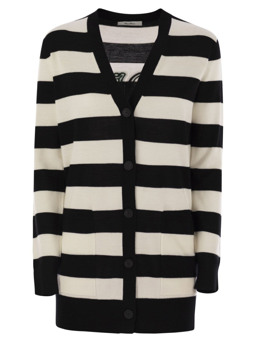 Max Mara Fiemme - Long Striped Wool Cardigan