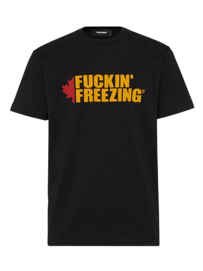 Dsquared2 Graphic Print Black T-Shirt