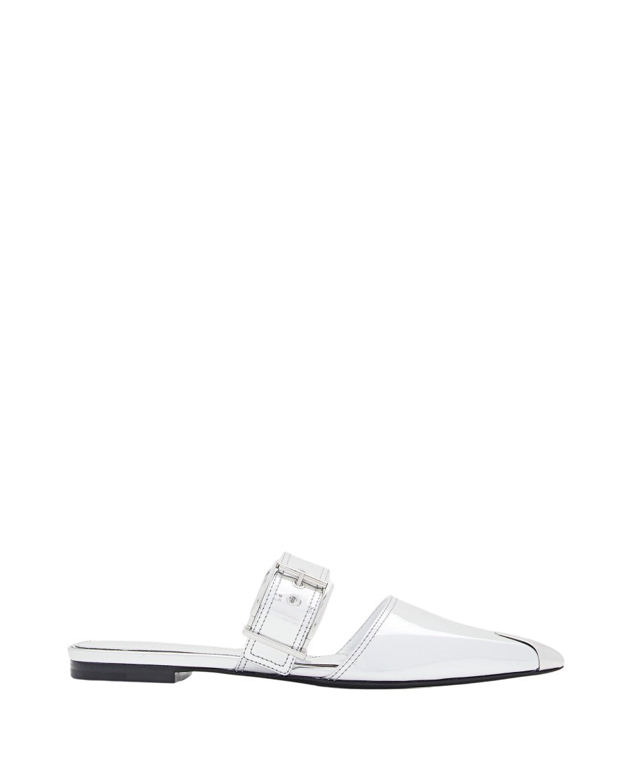 Alexander Mcqueen MIRROR POINTED OPEN BACK SANDALS