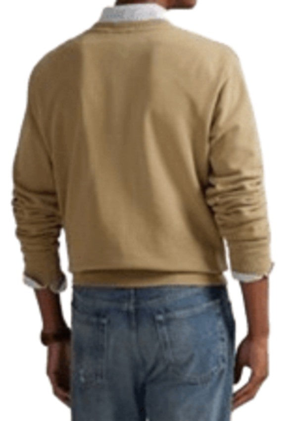 Polo Ralph Lauren Khaki Loopback Sweatshirt With Vintage Appeal