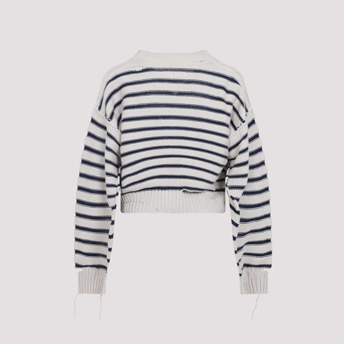 Mm6 By Maison Margiela Chalk White Cotton Cardigan