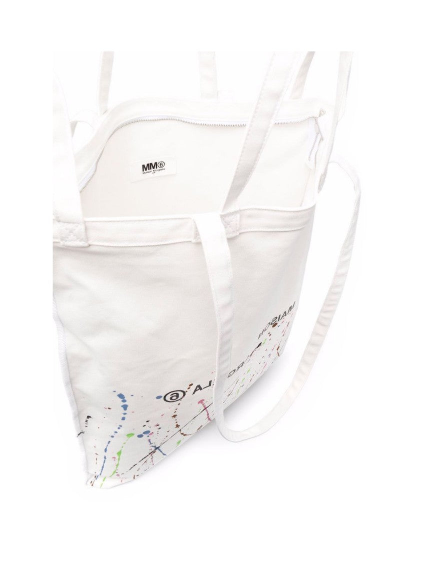 Maison Margiela Mm6 Oversize Logo Tote Bag