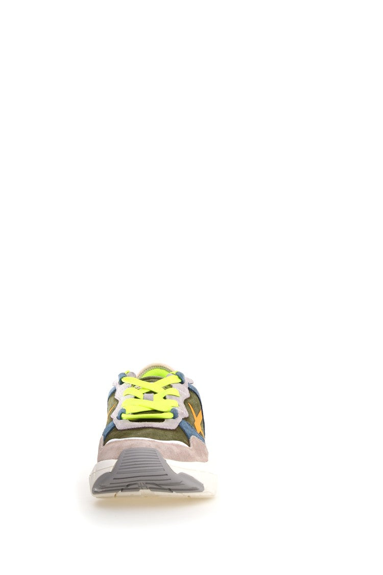 W6yz Multicolor Elevated Rubber Sole Sneakers With Suede