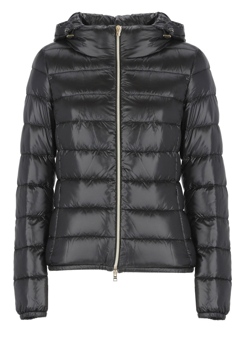 Herno Quilted Down Jacket With High Neck