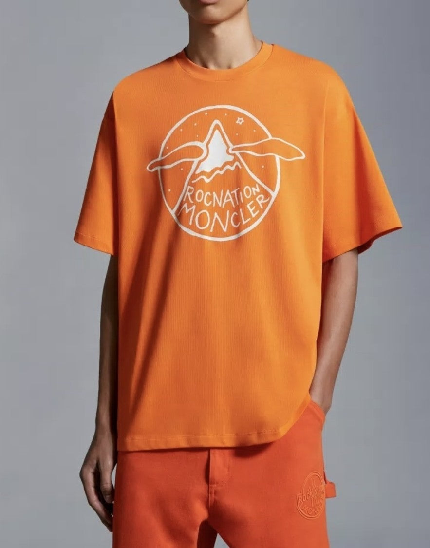 Moncler Nation Jay-Z Logo Over Crop T-Shirt