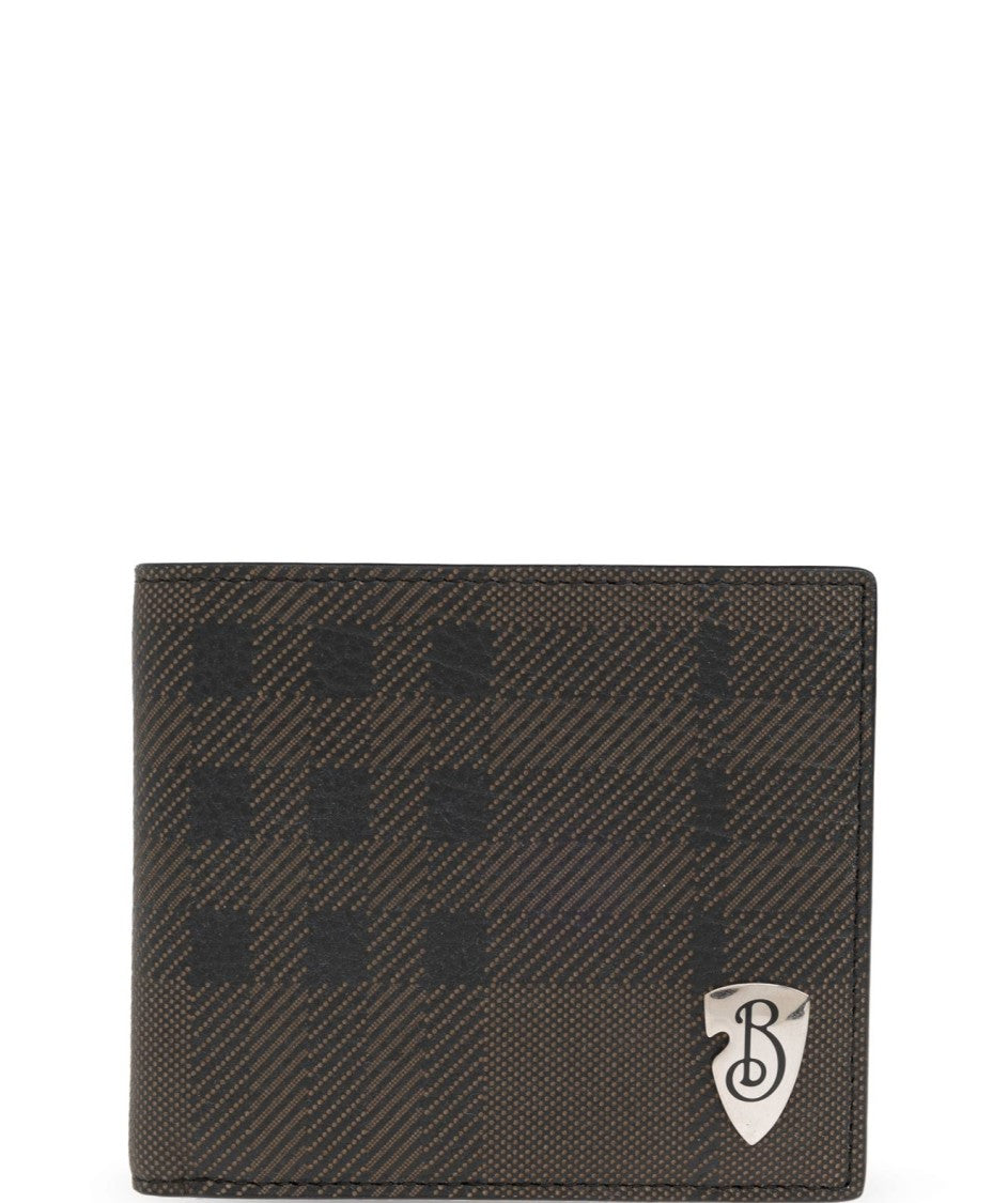 Burberry Textured Calf Leather Bifold Wallet