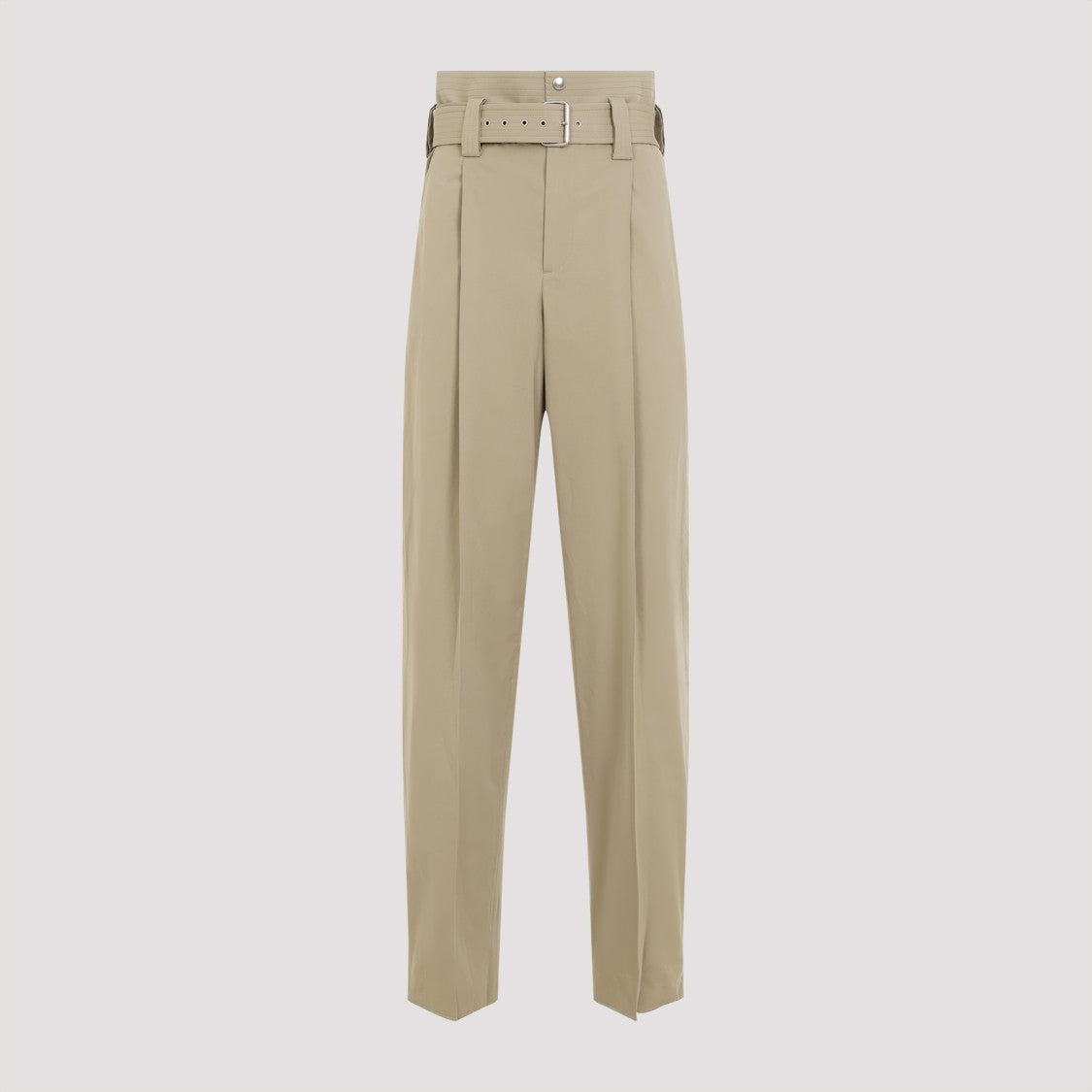 Bottega Veneta Beige High-Waisted Trousers