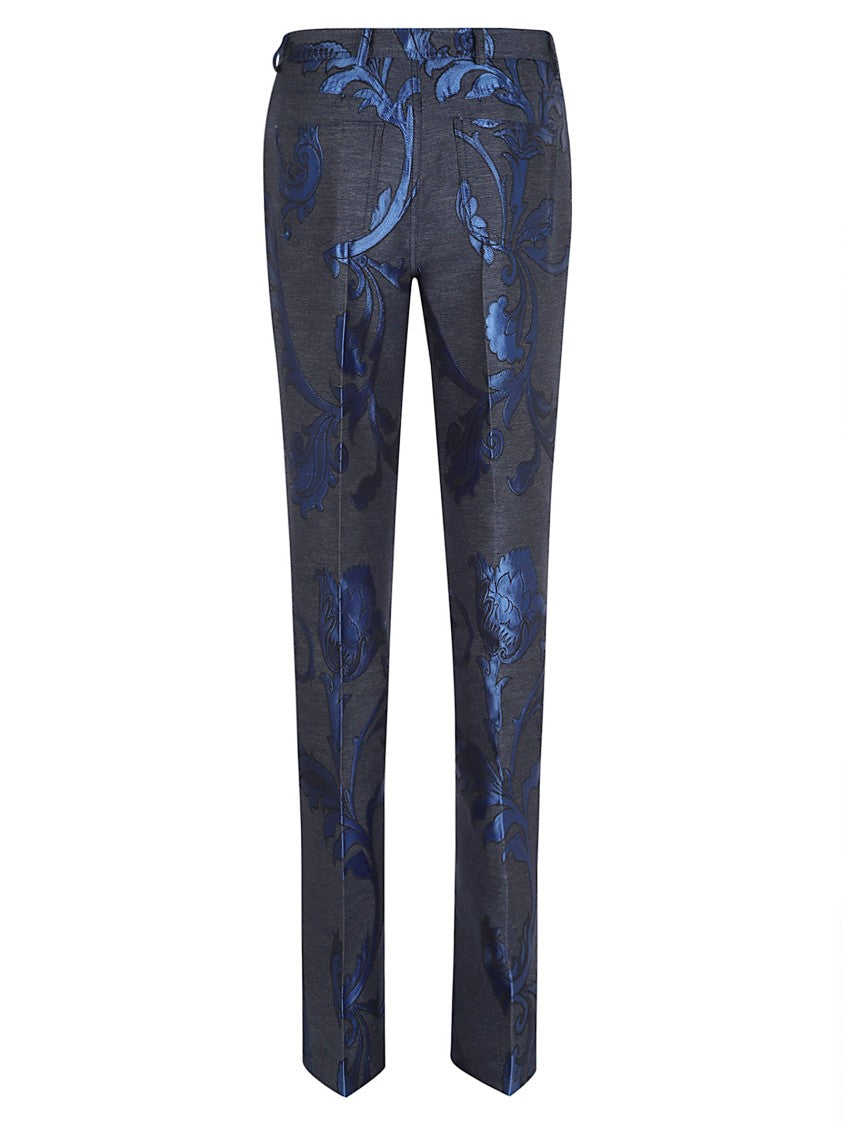 Etro Flared Dark Denim Trousers