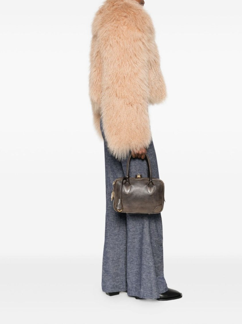 Golden Goose Structured Rectangular Shoulder Bag With Gold-Tone Hardware